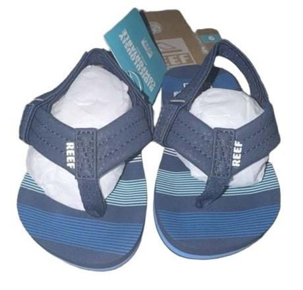 Reef Kids' Little Ahi Sandals, Deep Sea Stripes, Size US 6
